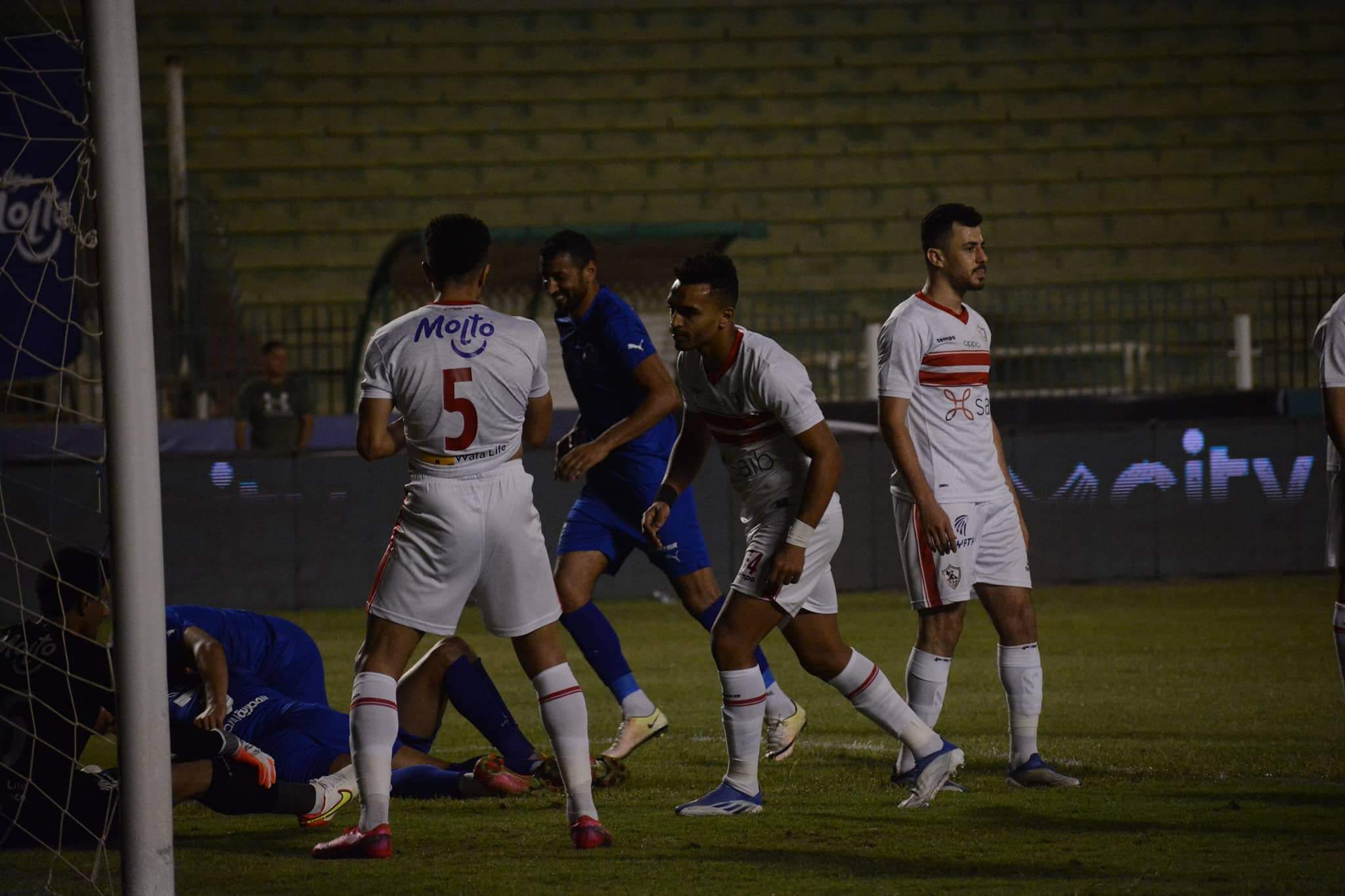 صورة كأس مصر | الزمالك يتقدم على اسوان في شوط اللقاء الأول بهد فين مقابل هدف